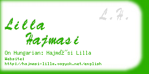 lilla hajmasi business card